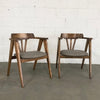 Mid-Century Oak Compass Chairs