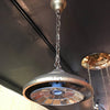 Industrial Faceted Mirror Pendant