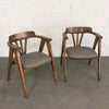 Mid-Century Oak Compass Chairs