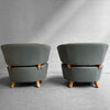 Gilbert Rohde For Herman Miller Upholstered Slipper Chairs