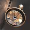 Industrial Faceted Mirror Pendant