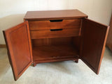 Mahogany and Rattan Dresser