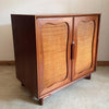 Mahogany and Rattan Dresser