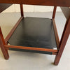 Danish Modern Teak And Leather Side Table