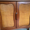 Mahogany and Rattan Dresser