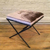 Faux Bamboo Ottoman