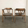 Mid-Century Oak Compass Chairs