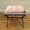 Faux Bamboo Ottoman