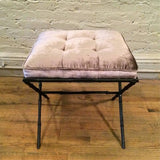 Faux Bamboo Ottoman