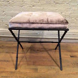 Faux Bamboo Ottoman