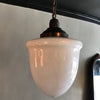 Milk Glass Pharmacy Pendant