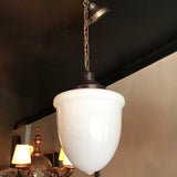 Milk Glass Pharmacy Pendant