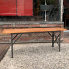 Industrial Maple Angle Iron Bench