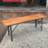 Industrial Maple Angle Iron Bench