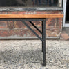 Industrial Maple Angle Iron Bench