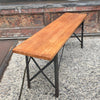 Industrial Maple Angle Iron Bench