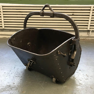 19th Century Industrial Coal Drag Bucket