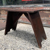Primitive Art Deco Pine Bench