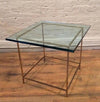 Brass And Glass End Tables