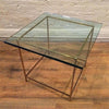 Brass And Glass End Tables
