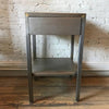 Brushed Steel Side Table
