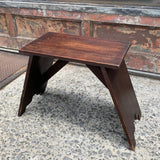 Primitive Art Deco Pine Bench