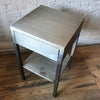 Brushed Steel Side Table