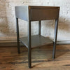 Brushed Steel Side Table