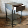 Brushed Steel Side Table