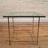 Brass And Glass End Tables