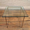 Brass And Glass End Tables