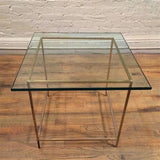 Brass And Glass End Tables