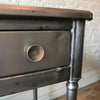 Brushed Steel Simmons Sheraton Vanity Desk