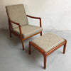 Ole Wanscher Model 109 Walnut Lounge Chair And Ottoman
