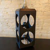 Mid Century Modern Geometric Cut-Out Cube Table Lamp