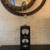 Mid Century Modern Geometric Cut-Out Cube Table Lamp