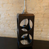 Mid Century Modern Geometric Cut-Out Cube Table Lamp