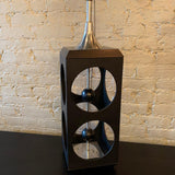 Mid Century Modern Geometric Cut-Out Cube Table Lamp