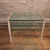Lucite and Glass Side Table