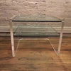Lucite and Glass Side Table