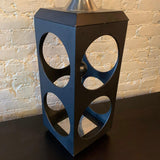 Mid Century Modern Geometric Cut-Out Cube Table Lamp