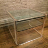 Lucite and Glass Side Table