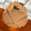 Art Deco Faceted Patterned Milk Glass Pendant Light