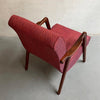 Scandinavian Modern Sculptural Walnut Scoop Armchair