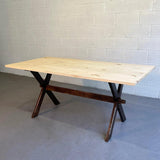 Country Farm Trestle Dining Table