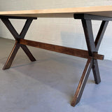 Country Farm Trestle Dining Table