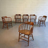 Craftsman Oak Fire House Dining Armchairs