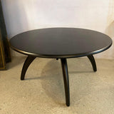 Heywood Wakefield Ebonized Maple Revolving Coffee Table