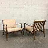 Mid-Century Modern Maple Lounge Chairs