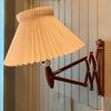 Erik Hansen For Le Klint Teak Scissor Wall Sconce Light